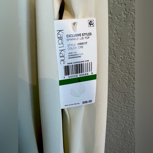 NWT KAREN KANE Upscale - Sheer & Sparle Large GORGEOUS!! ❤️🩹 - Picture 3 of 11